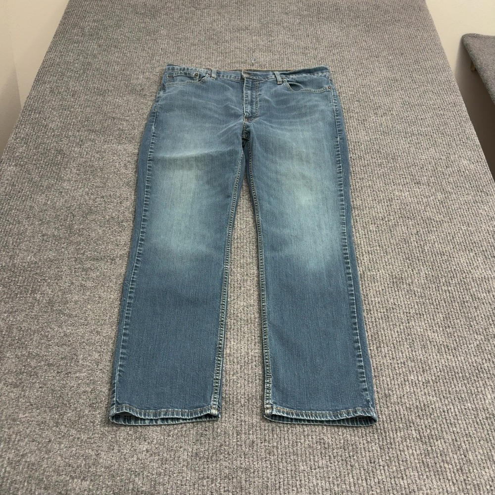 Levis 514 Straight Fit Jeans Mens 40 Blue Cotton Stretch Denim Casual Classic